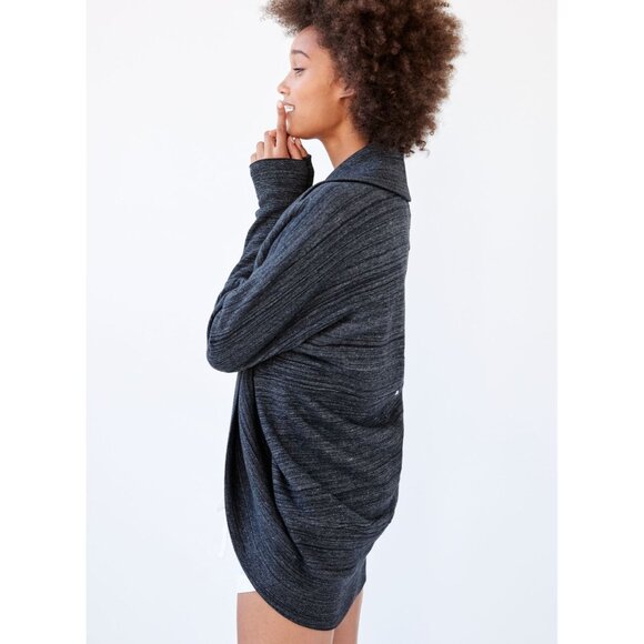 ARITZIA Wilfred Diderot Cocoon Oversized Open Cardigan in Heather Grey size S - Picture 5 of 10